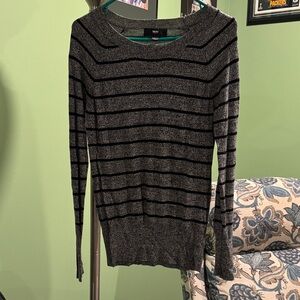 Mossimo Supply Co. Gray and Black Striped Sweater